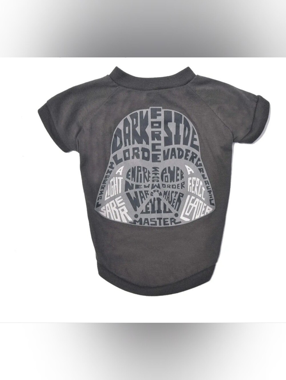 Dogs Dark Gray Star Wars Graphic Tee - Vader Helmet Design